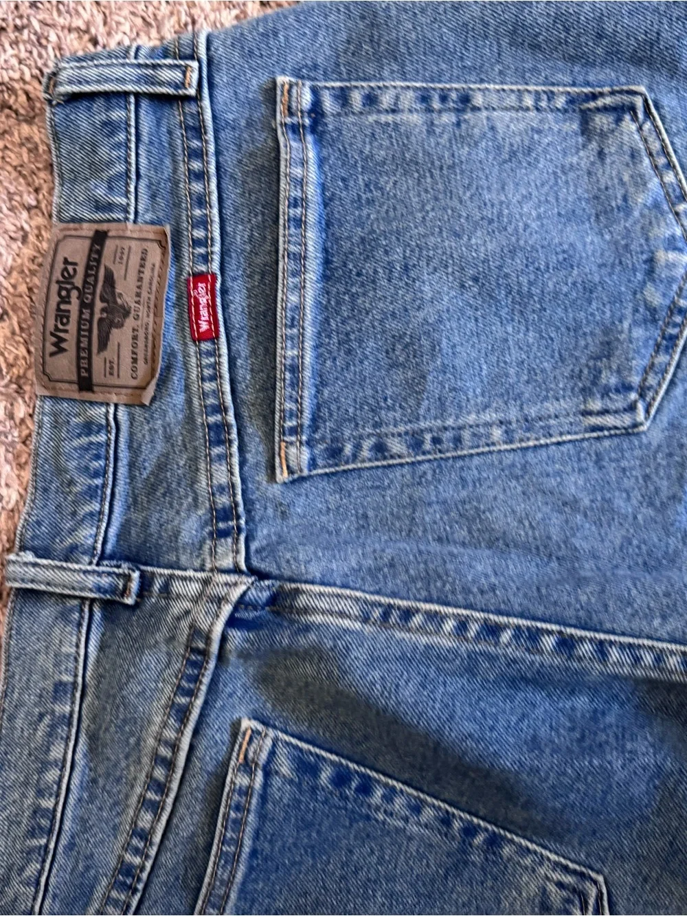 Wrangler Straight Leg Men's Blue Jeans